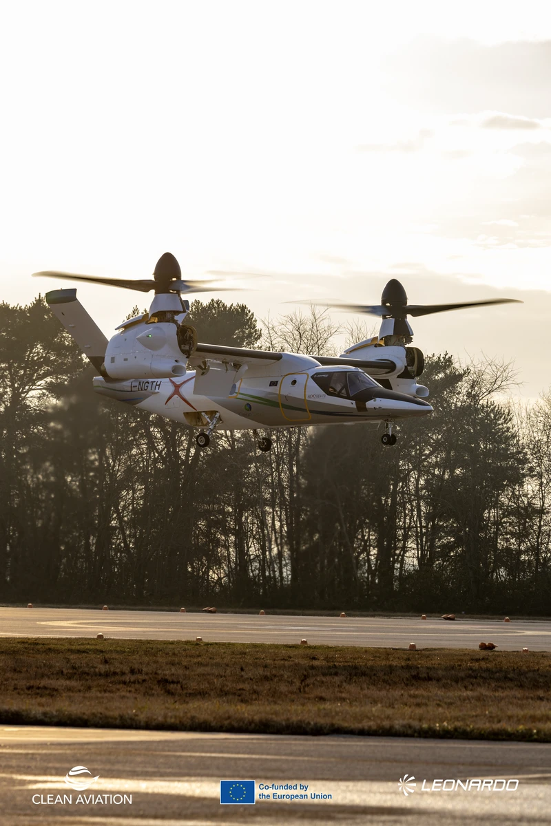 Tiltrotor civil NGCTR de Leonardo. Foto: Leonardo